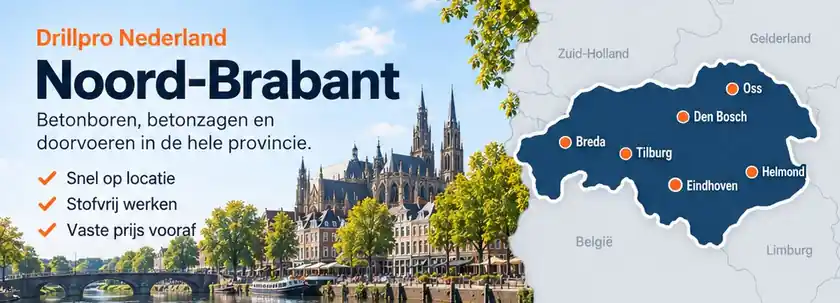 Betonboren en betonzagen in Brabant